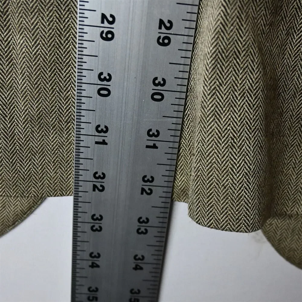 Jos A Bank 44L Brown Herringbone Silk Camelhair Mens Blazer Sport Coat Jacket‎